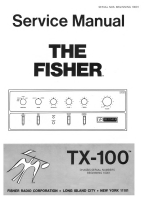 Fisher TX-100 - Service Manual